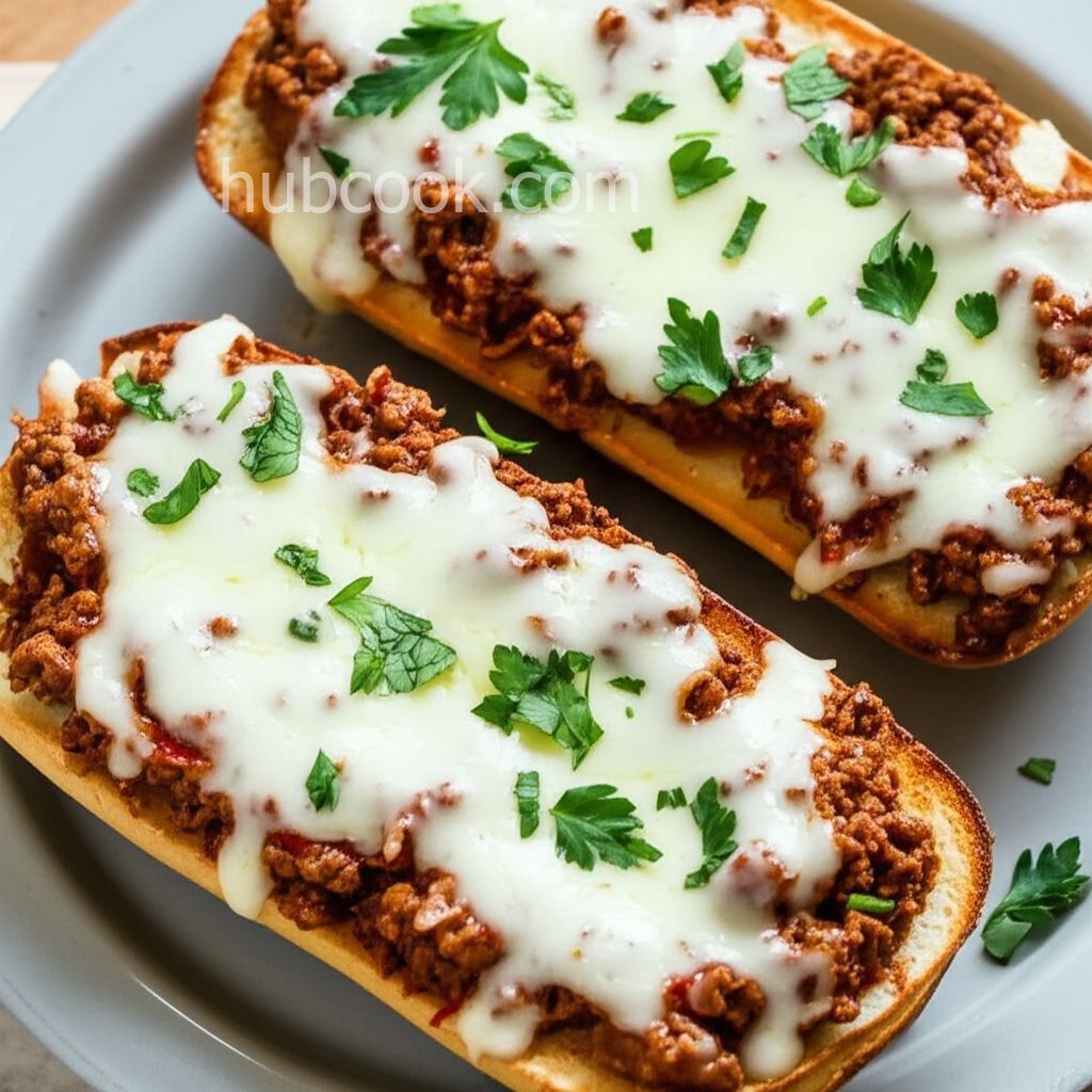 Sloppy Joe Garlic Bread