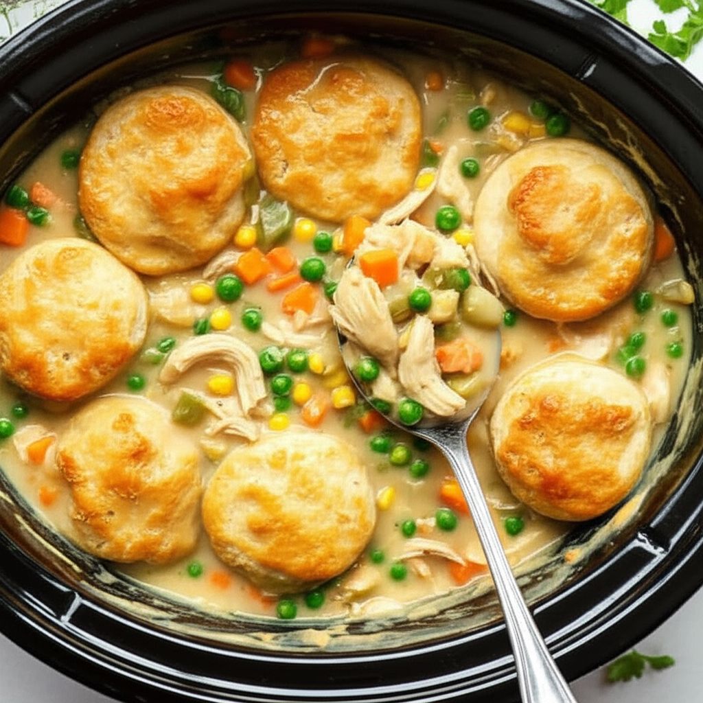 Slow Cooker Chicken Pot Pie