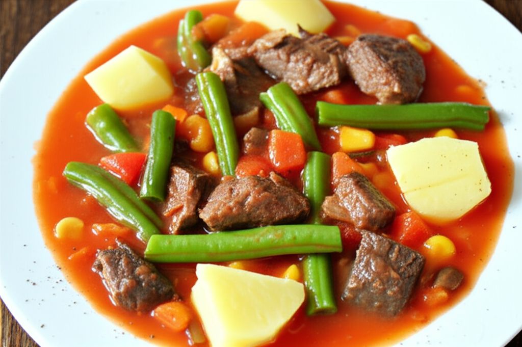 Slow Cooker Fresh Vegetable-Beef-Barley Soup