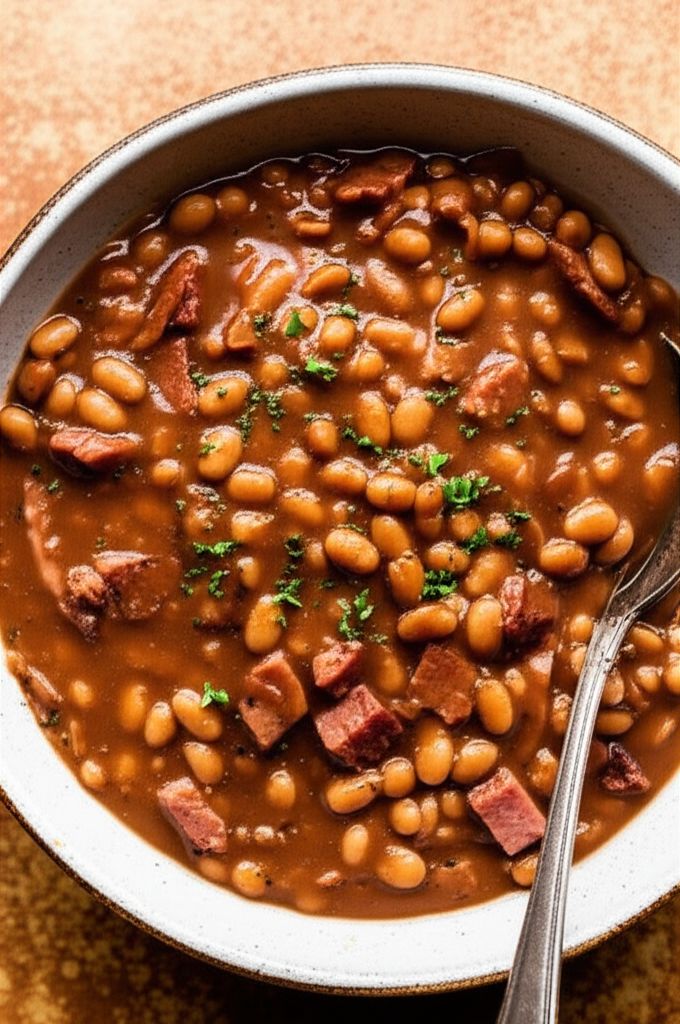 Slow-Cooked Baked Beans