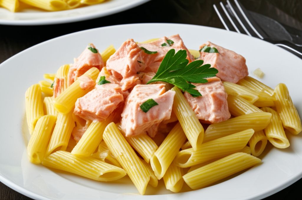 Smoked Salmon Pasta with Scotch