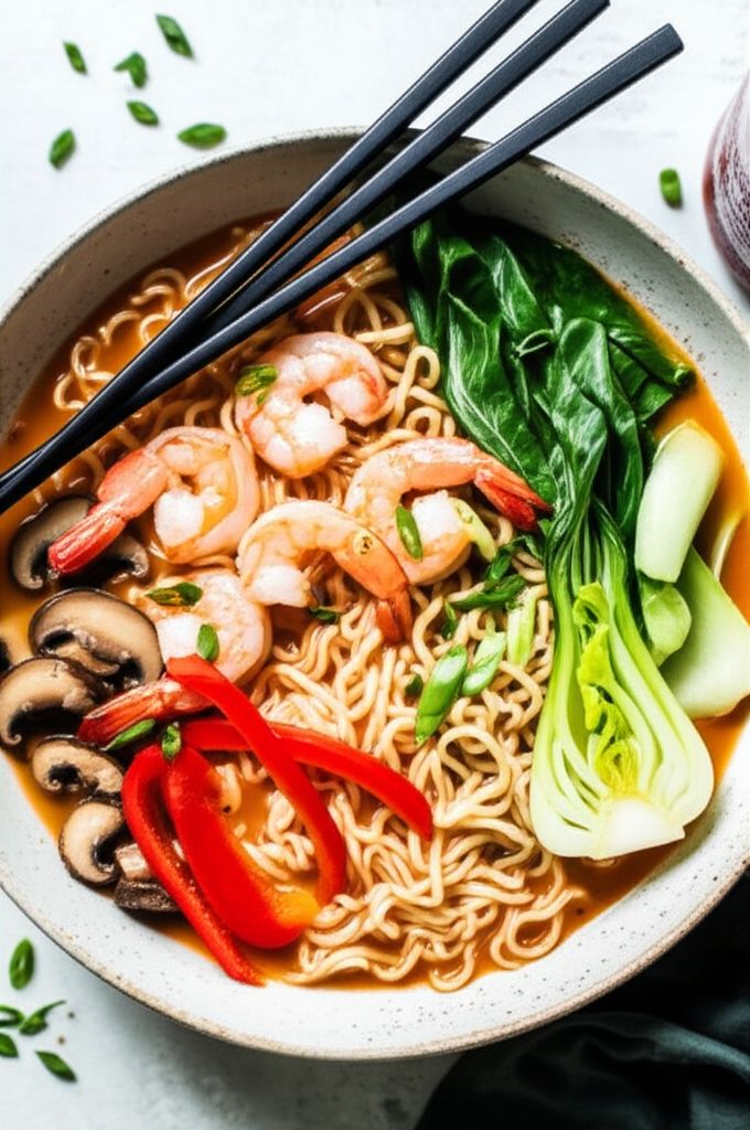 Spicy Shrimp Ramen Noodles