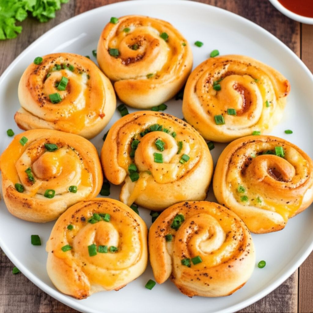 Stuffed Cheese Spirals