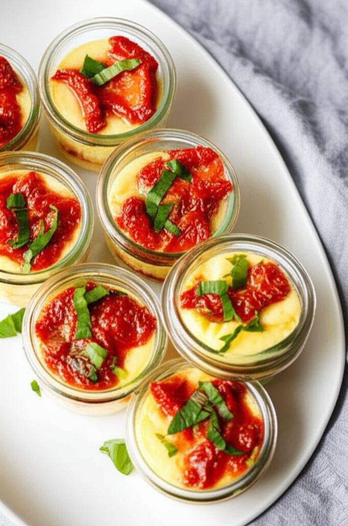 Sun-Dried Tomato and Goat Cheese Sous Vide Egg Bites