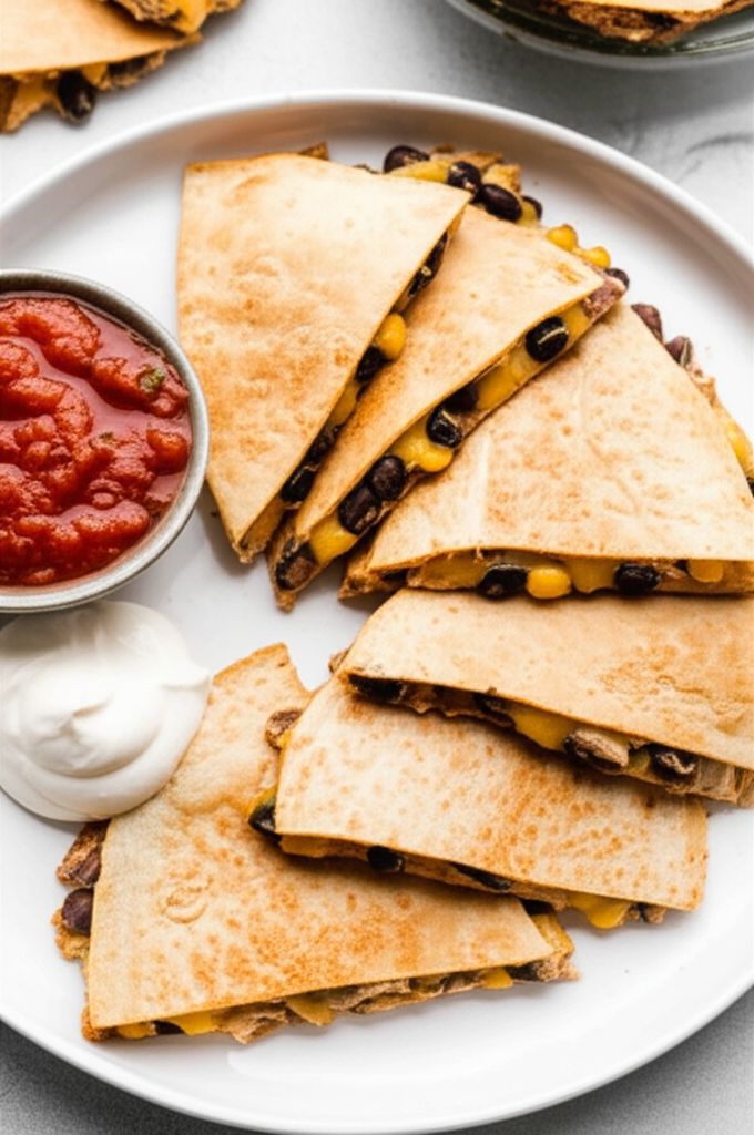 Tangy Tuna Black Bean Quesadillas