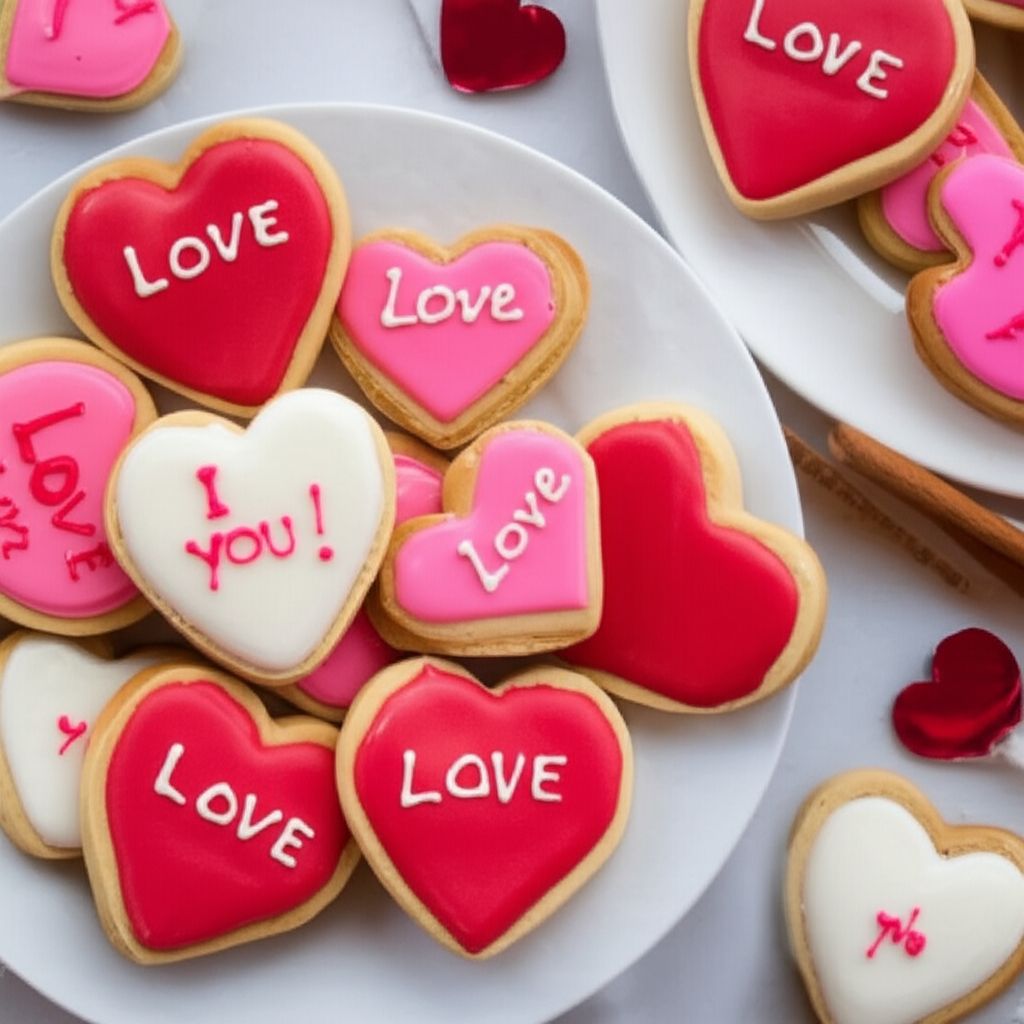 Valentine Conversation Heart Cookies