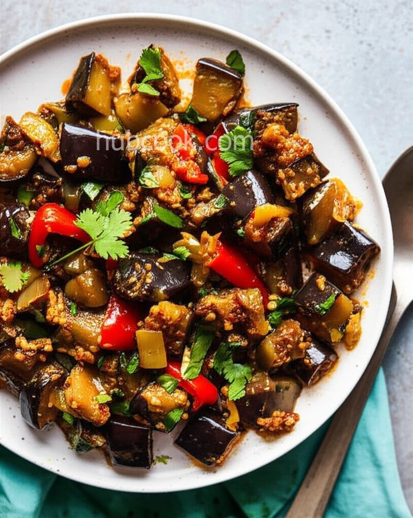 Vegan Eggplant Curry with Fresh Mint