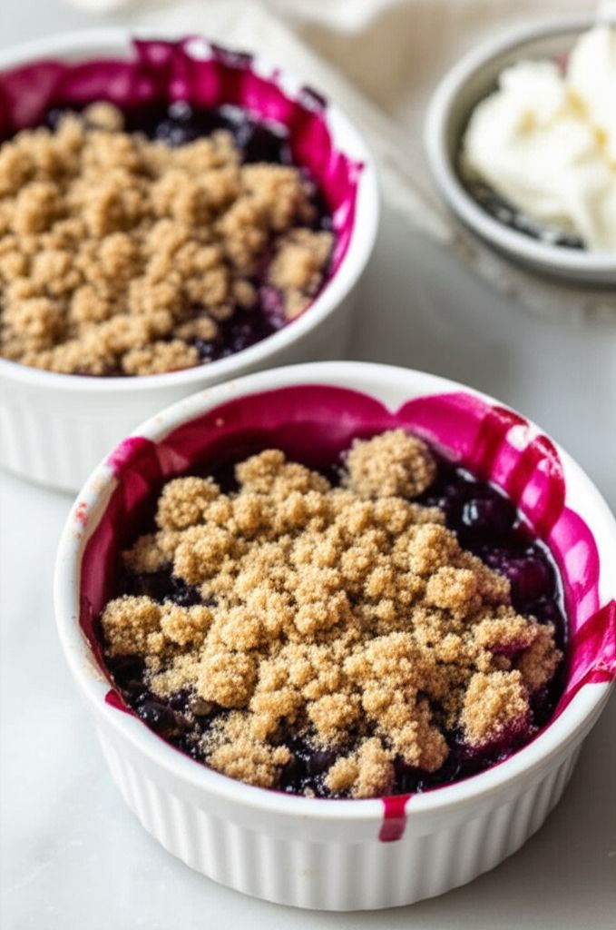 Air Fryer Blueberry Crisp