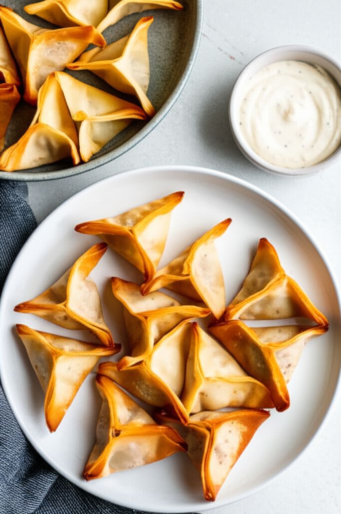 Air Fryer Smoked Salmon Wontons
