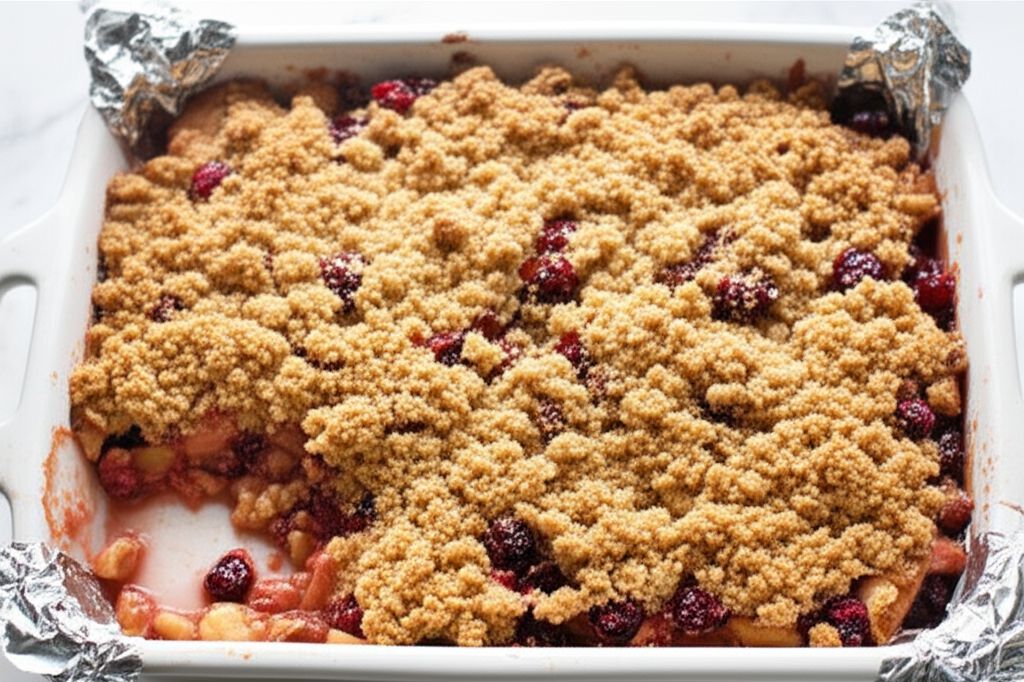 Apple and Dried Cranberry Crisp