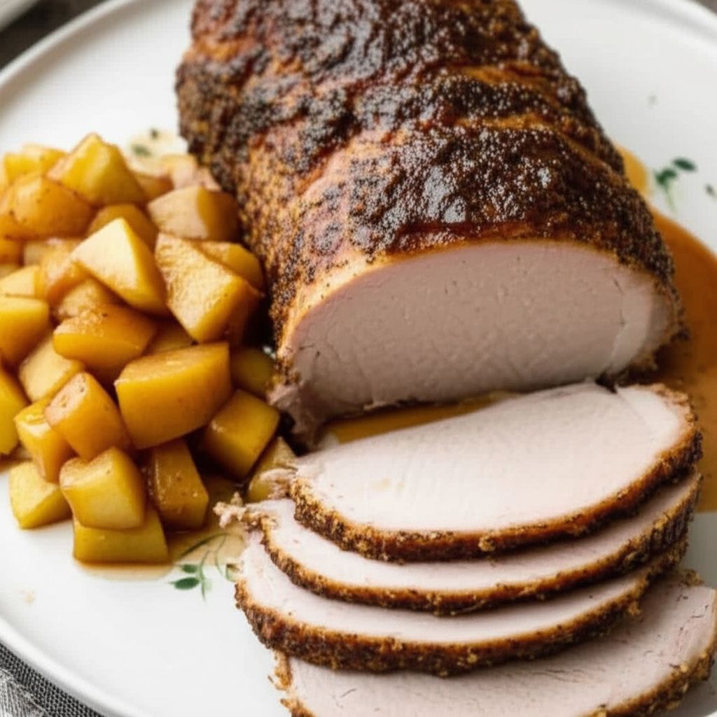 Apple Rosemary Pork Tenderloin