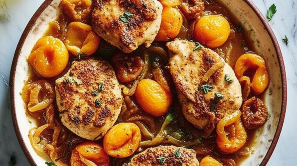 Apricot Chicken with Balsamic Vinegar