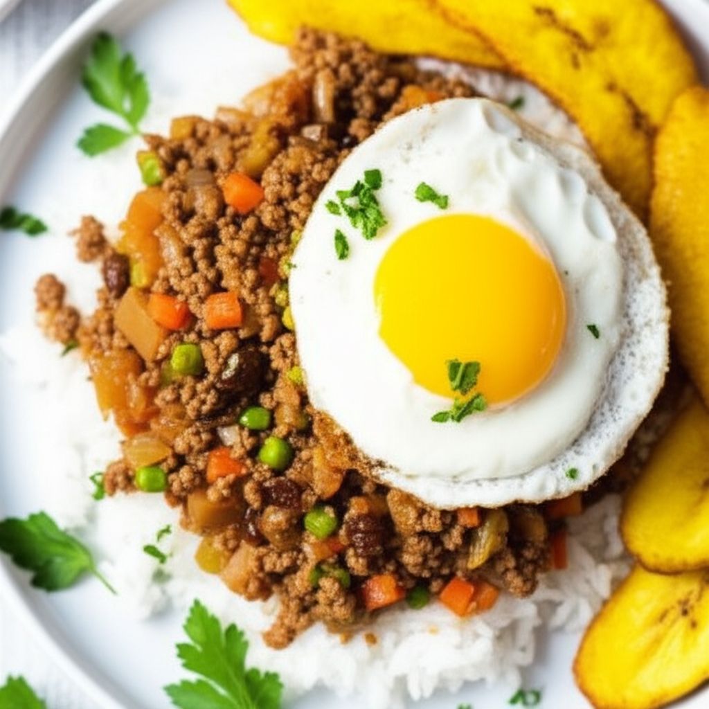 Arroz a la Cubana (Giniling)