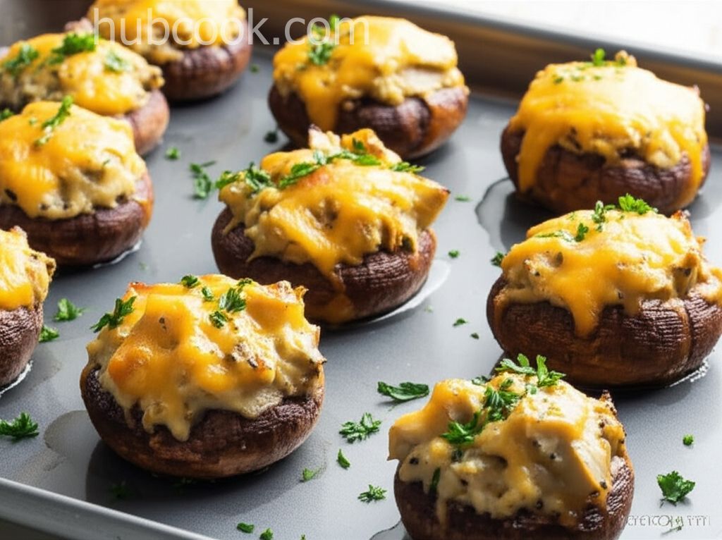 Artichoke Stuffed Mushrooms