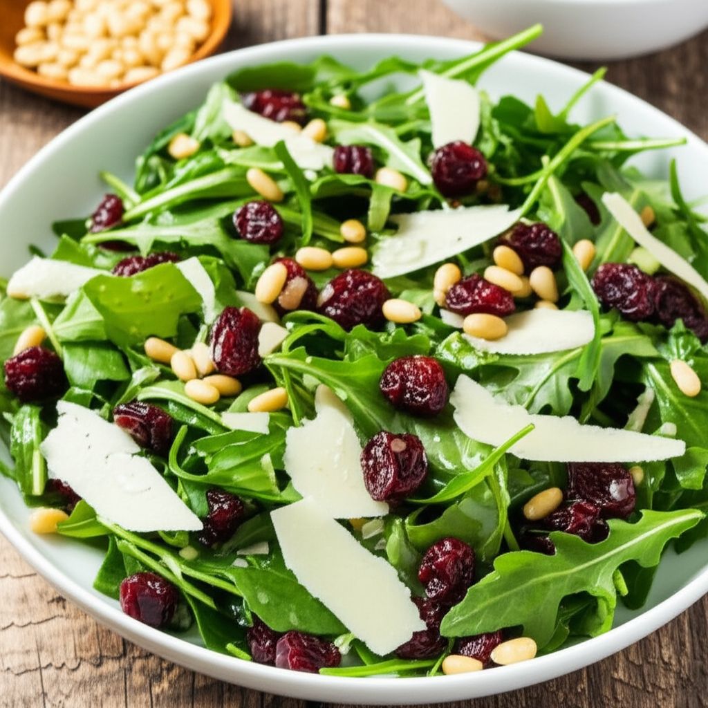 Arugula Salad with Asiago and Cranberries