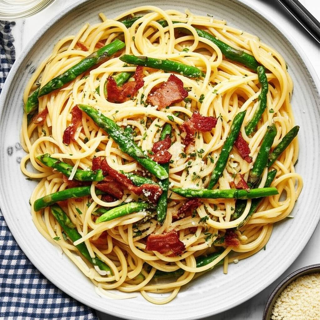 Asparagus Carbonara