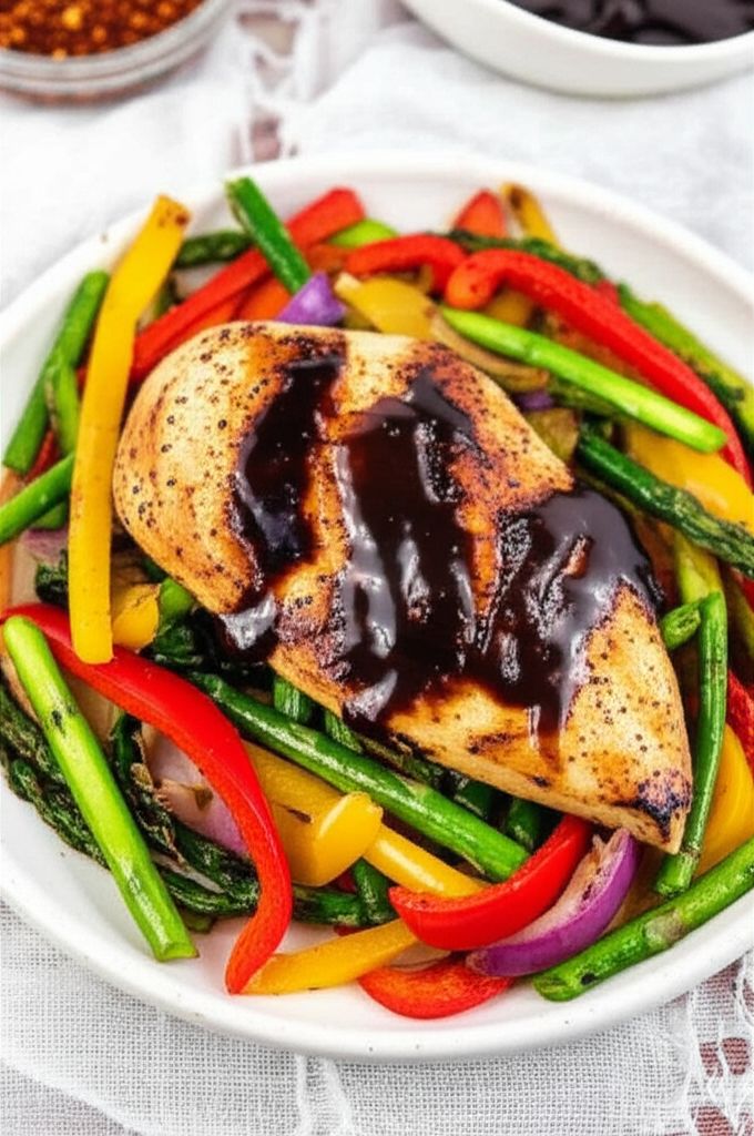 Aunt Jules' Balsalmic Chicken with Peppers