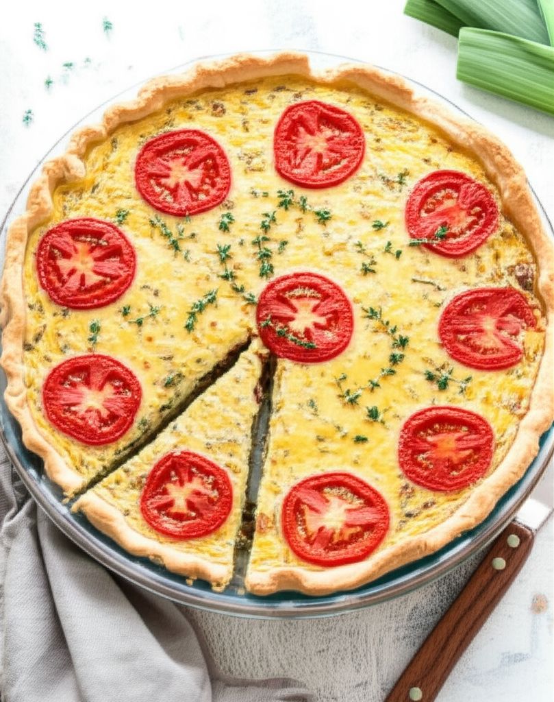 Bacon and Leek Quiche
