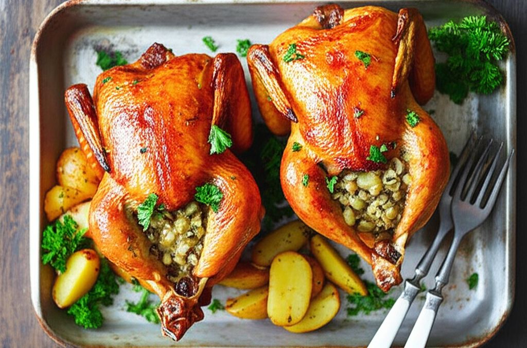 Baked Cornish Game Hens