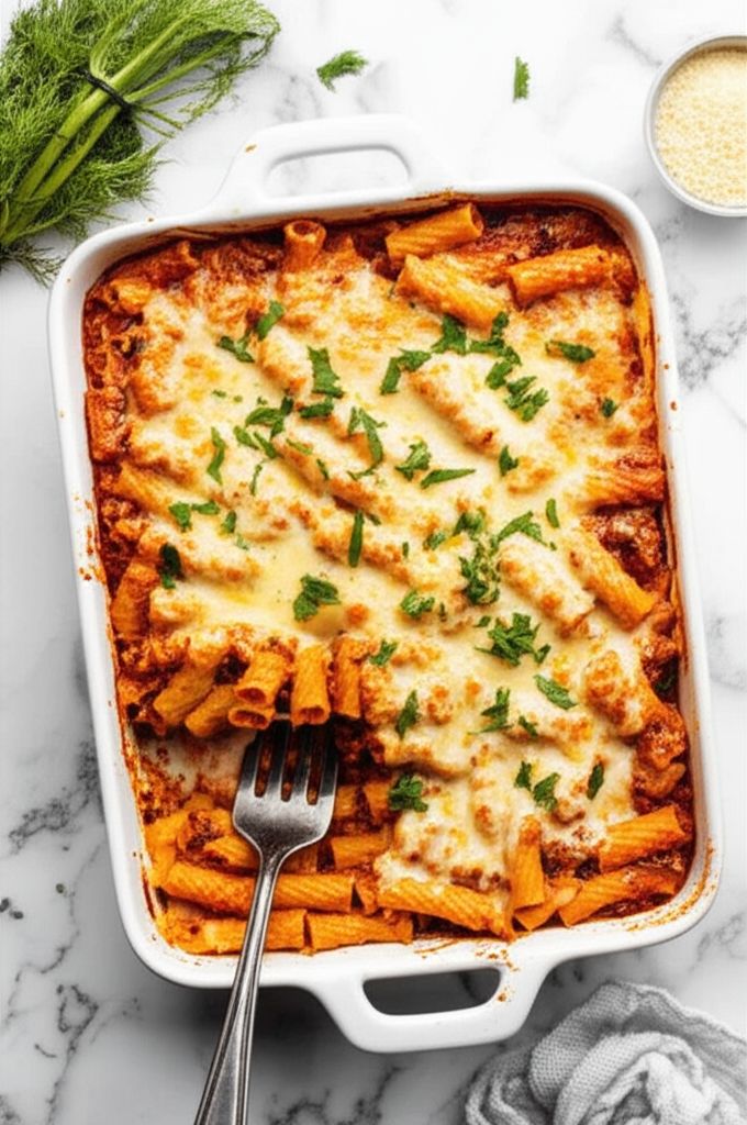 Baked Rigatoni with Italian Sausage and Fennel
