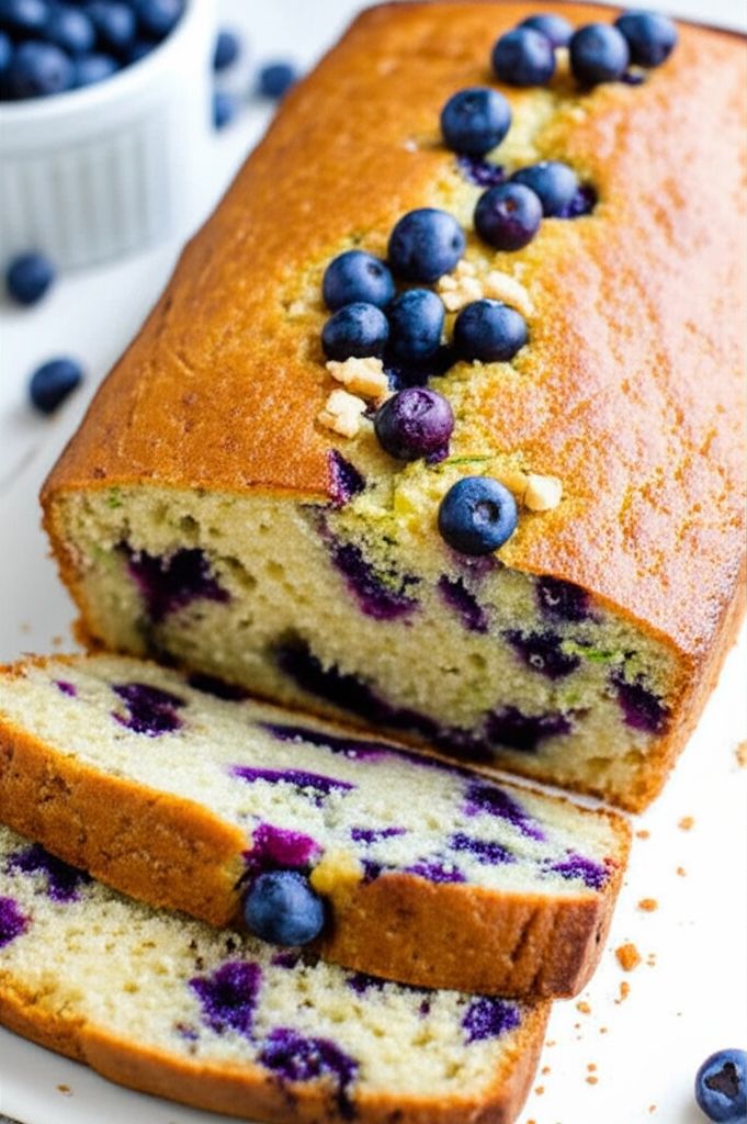 Barbie's Blueberry Zucchini Bread with Oatmeal and Walnuts