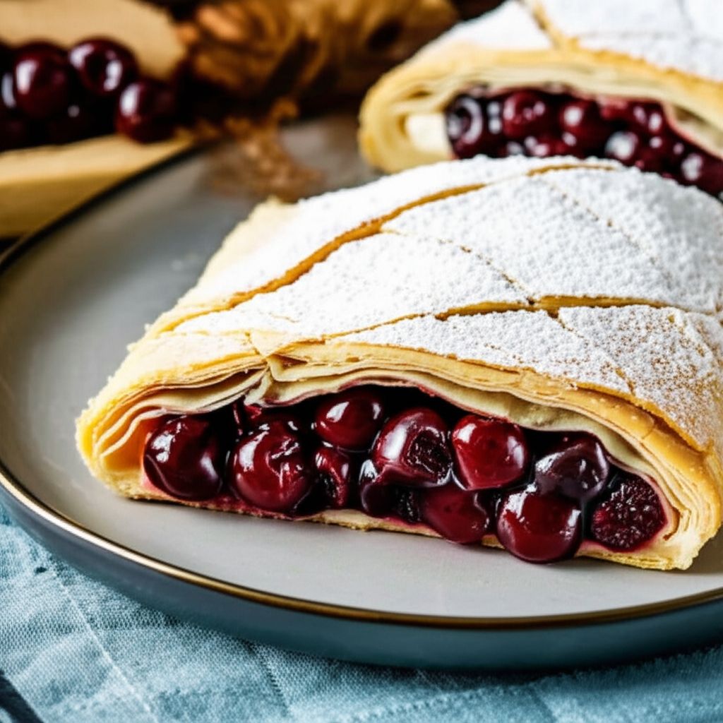 Black Walnut and Cherry Strudel
