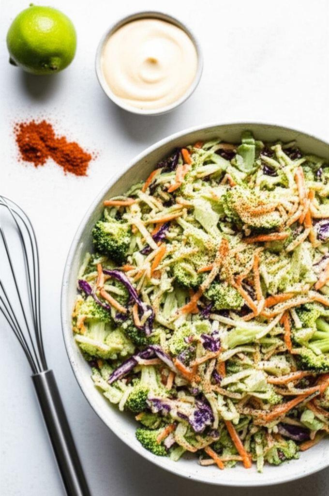 Broccoli Slaw with Spicy Dressing