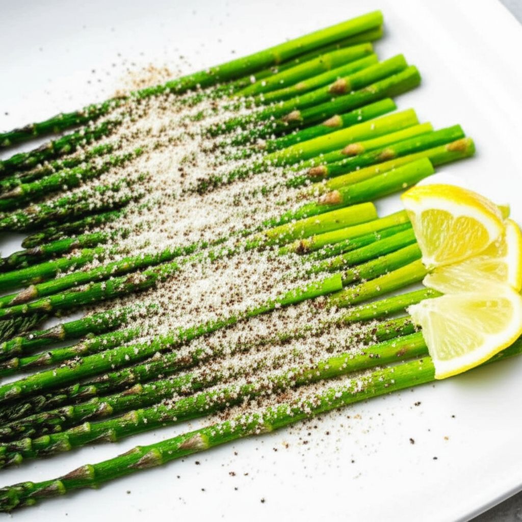 Broiled Asparagus Parmesan