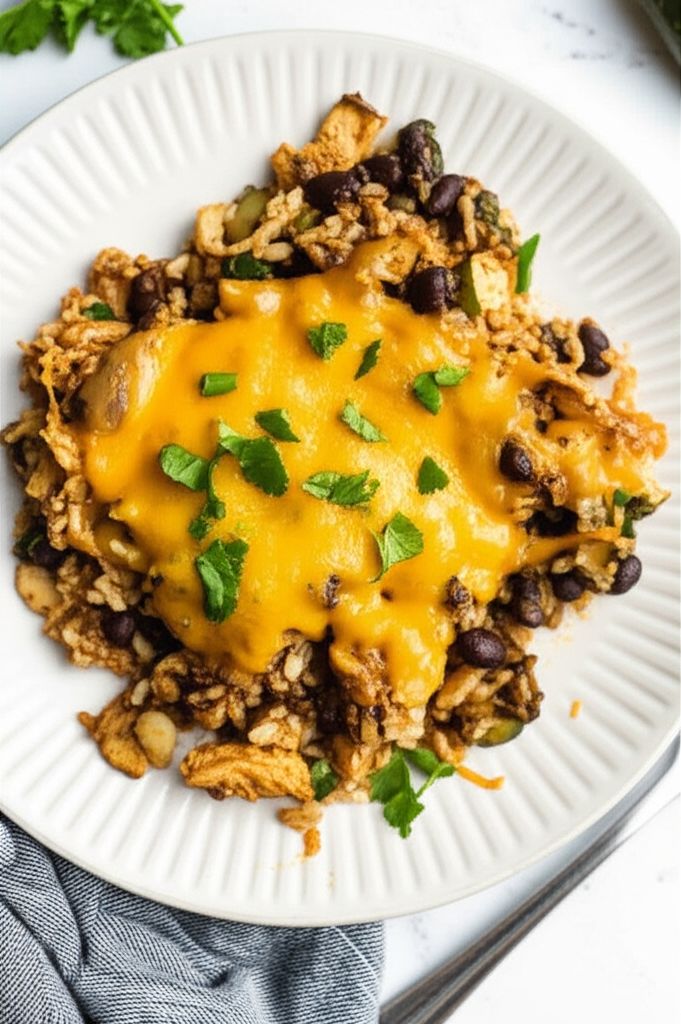Brown Rice and Black Bean Casserole