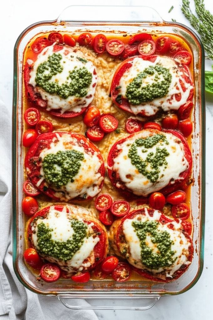 Bruschetta Chicken Casserole