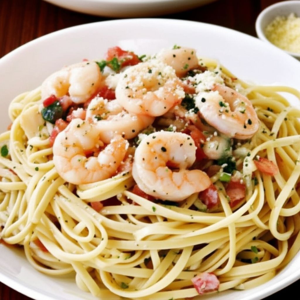Champagne Shrimp and Pasta