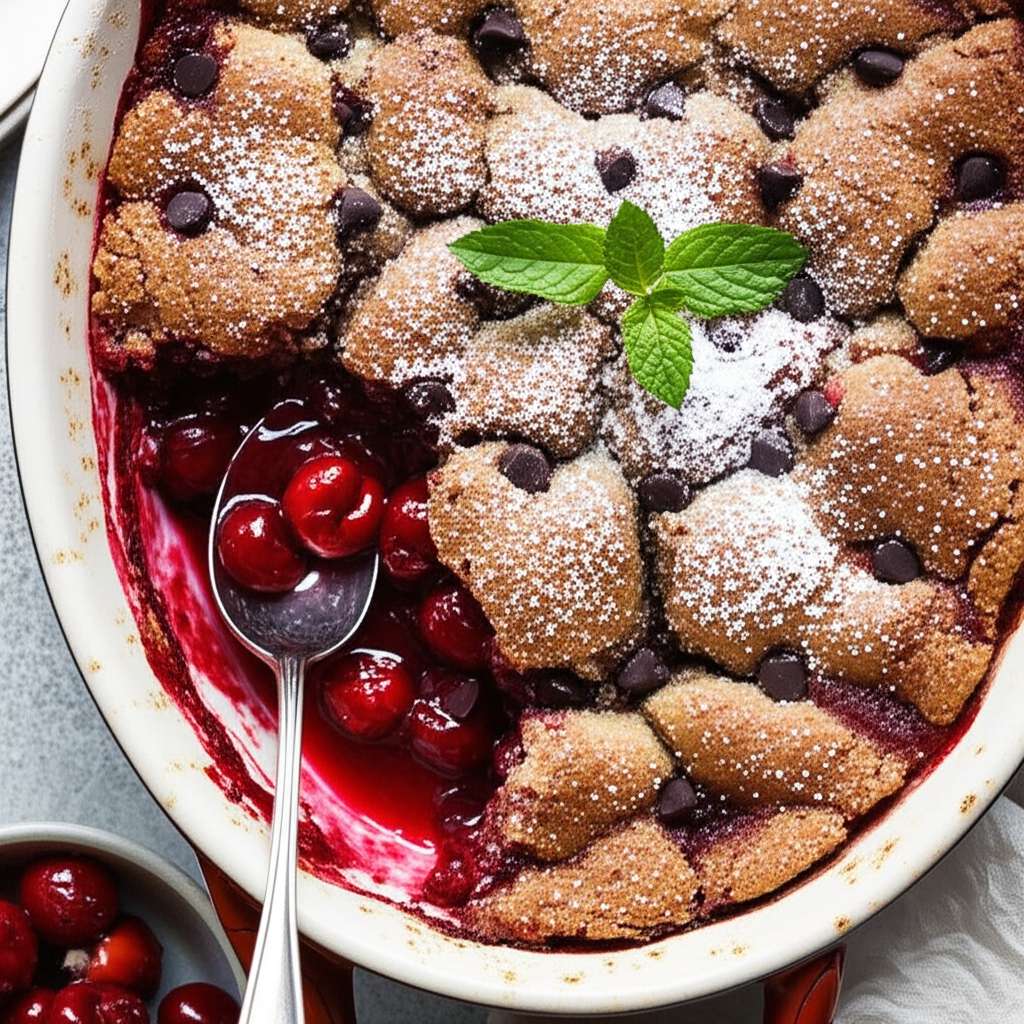 Cherry Chocolate Cobbler