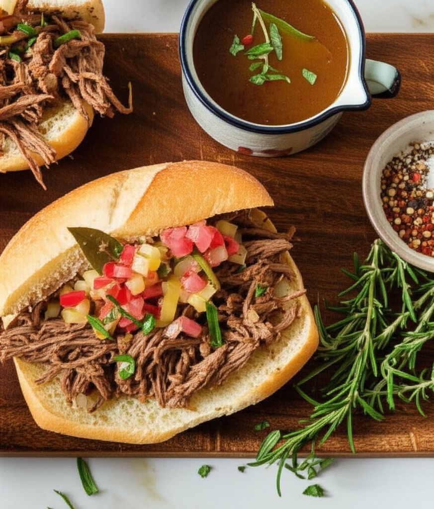 Chicago-Inspired Italian Beef Sandwich