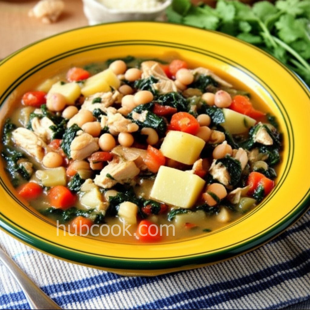 Chicken, Spinach, and Potato Soup