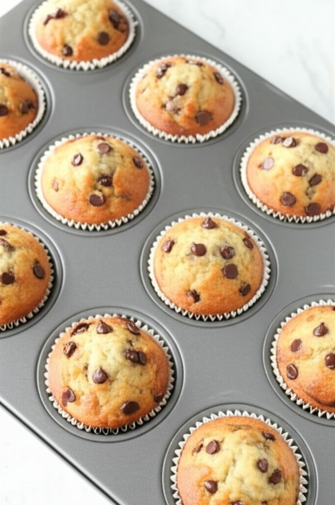 Choc Chip Banana Muffins
