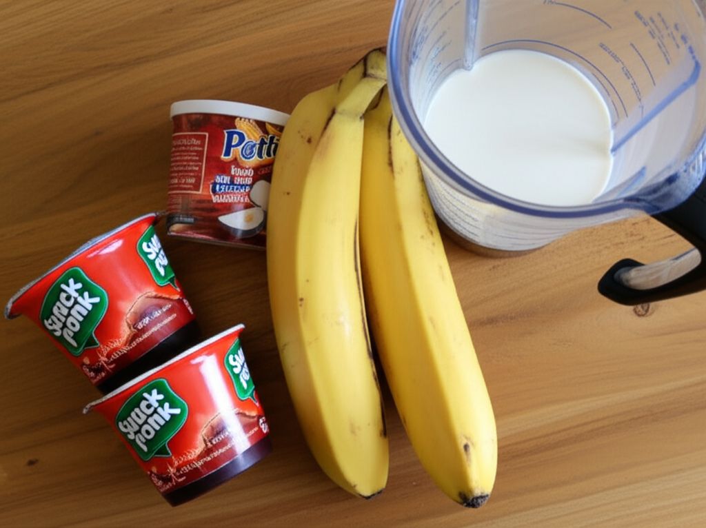 Chocolate Peanut Butter Banana Smoothies