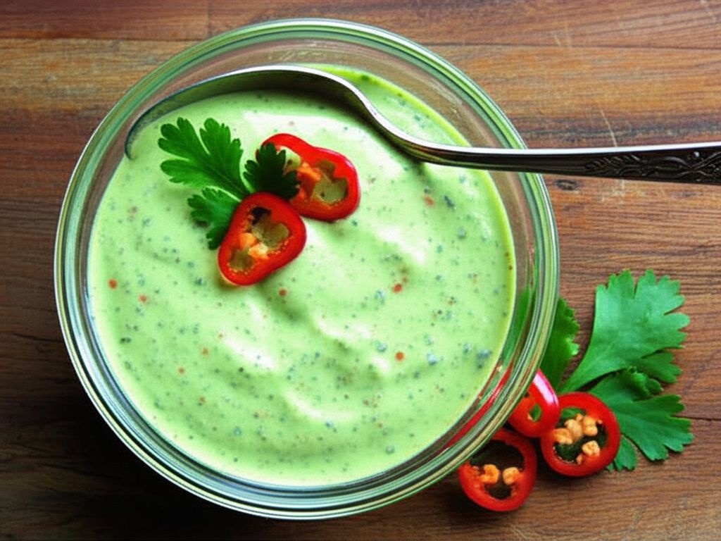 Cilantro Serrano Cream Sauce