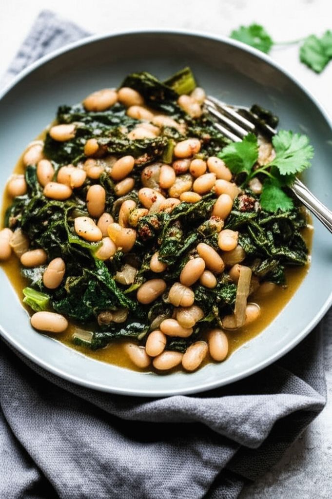 Collard Greens with White Beans
