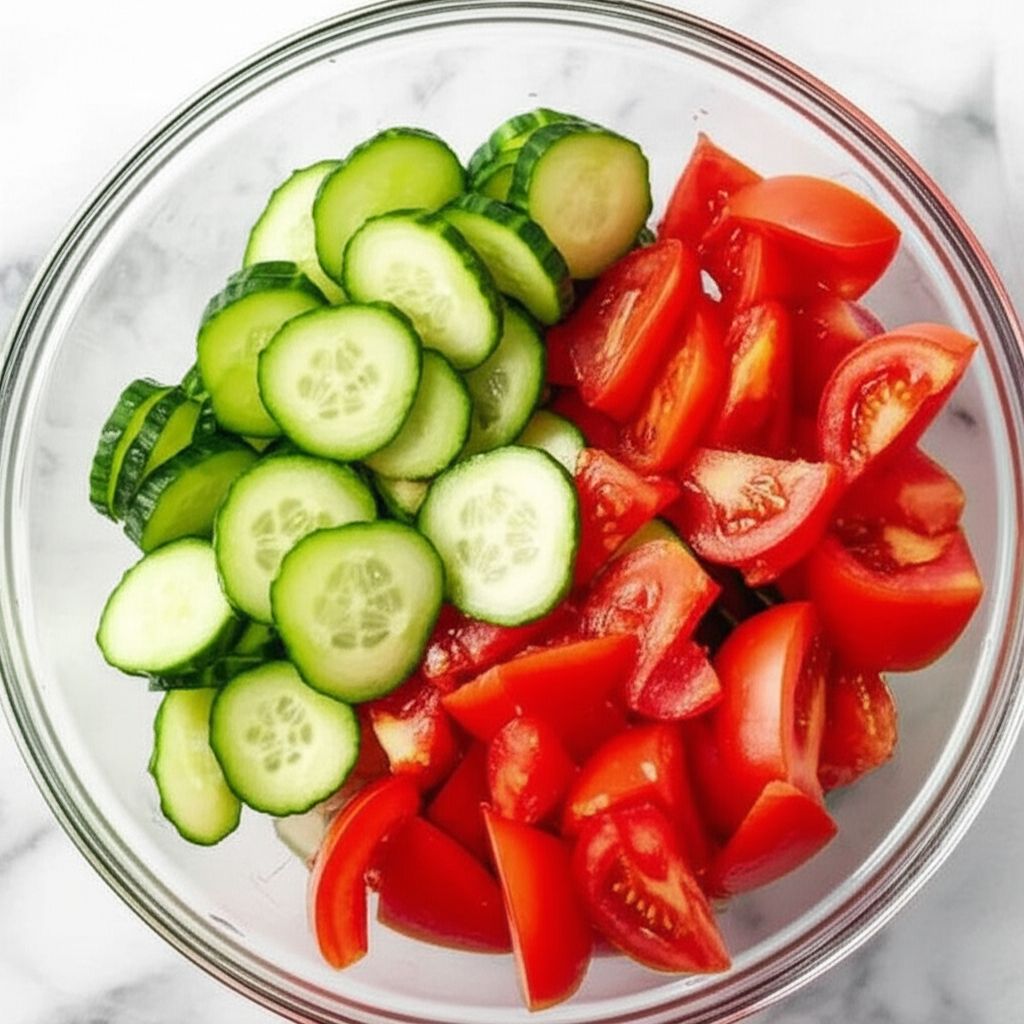 Cool Summer Cucumber and Tomato Toss