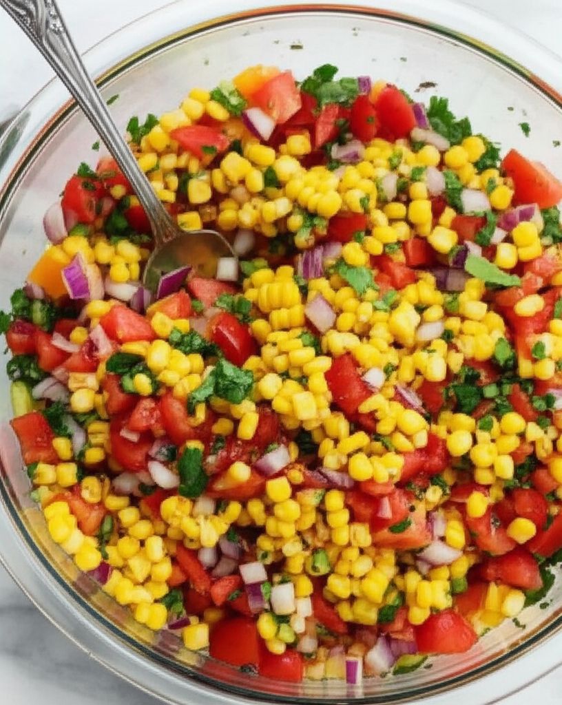 Corn, Sweet Onion, and Tomato Salad