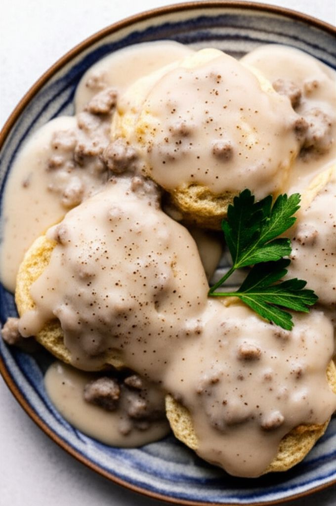 Creamy Biscuits and Gravy