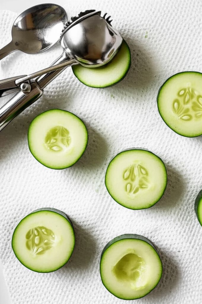 Cucumber Bites with Dill Cream and Smoked Salmon