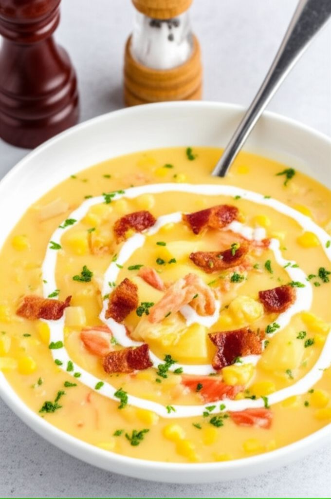 Easy Corn and Crab Chowder