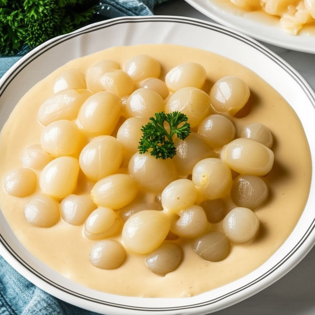 Easy Creamed Pearl Onions