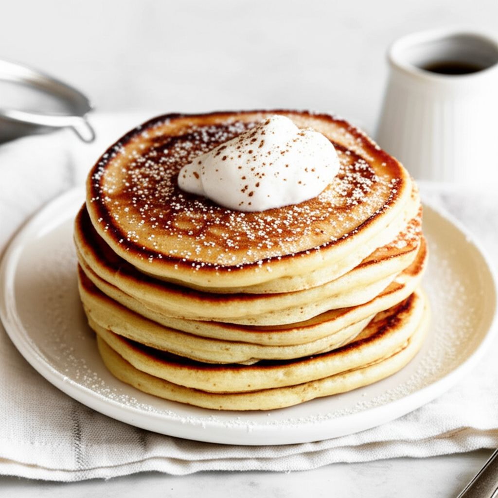 Easy Eggnog Pancakes