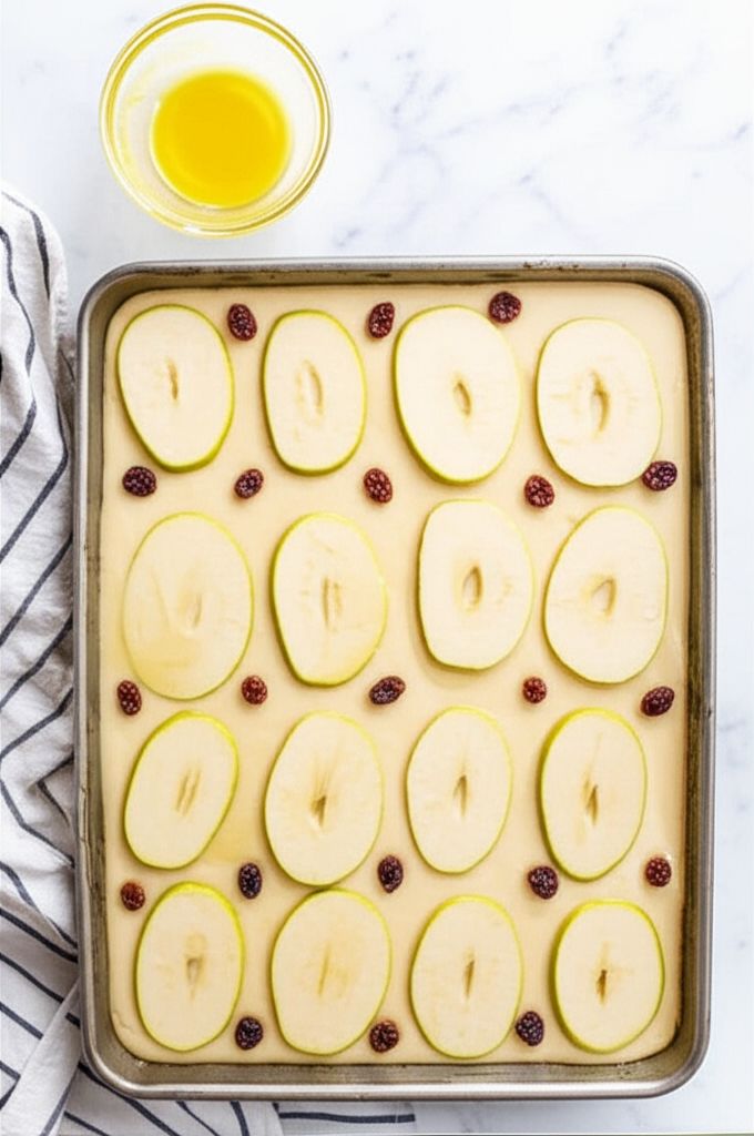 Easy German Apple Sheet Cake
