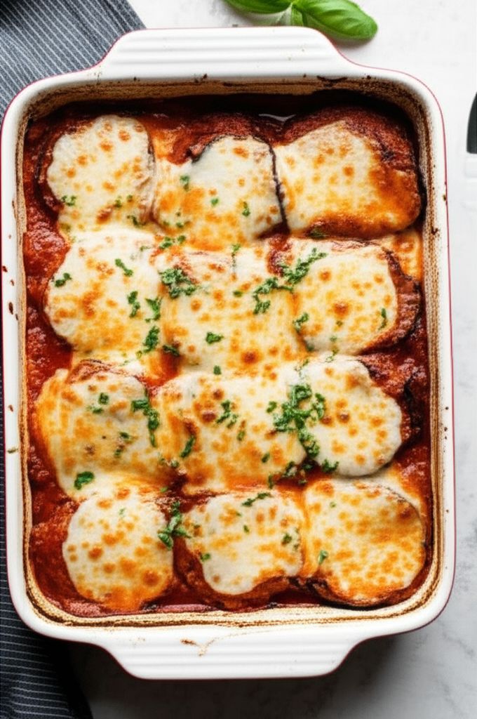 Eggplant Parmesan With Easy Homemade Sauce