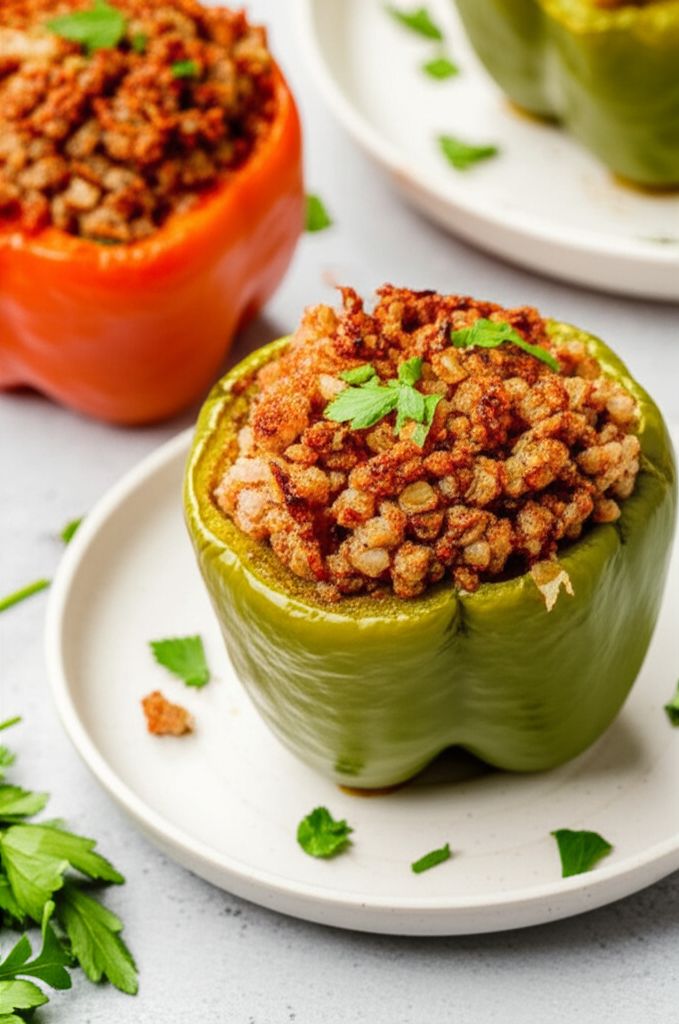 Ellen's Vegan Stuffed Peppers