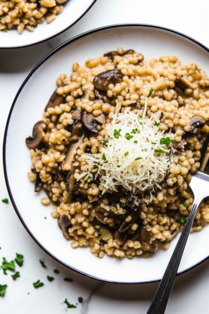 Farro with Wild Mushrooms