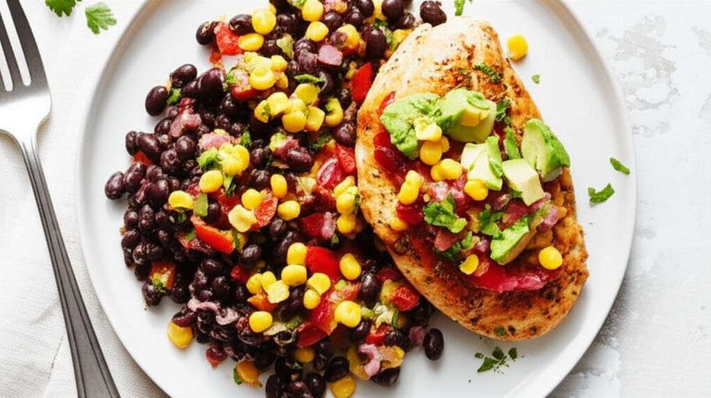 Fiesta Chicken and Black Beans